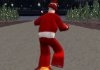Skateboarding Santa